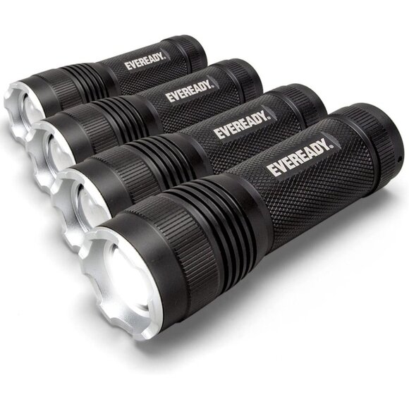Eveready LED Flashlights (4-Pack) S300 PRO, IPX4 Water Resistant Tactical - Picture 1 of 12